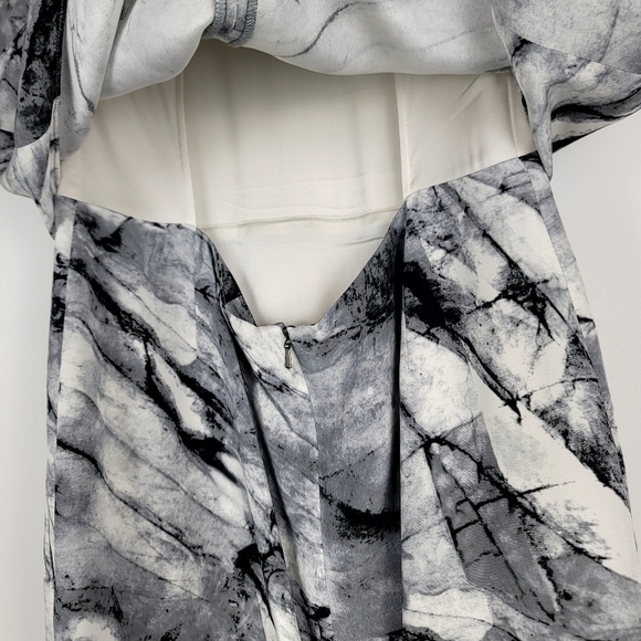 Helmut Lang abstract midi sleeveless dress uk size 00 - Picture 8 of 12